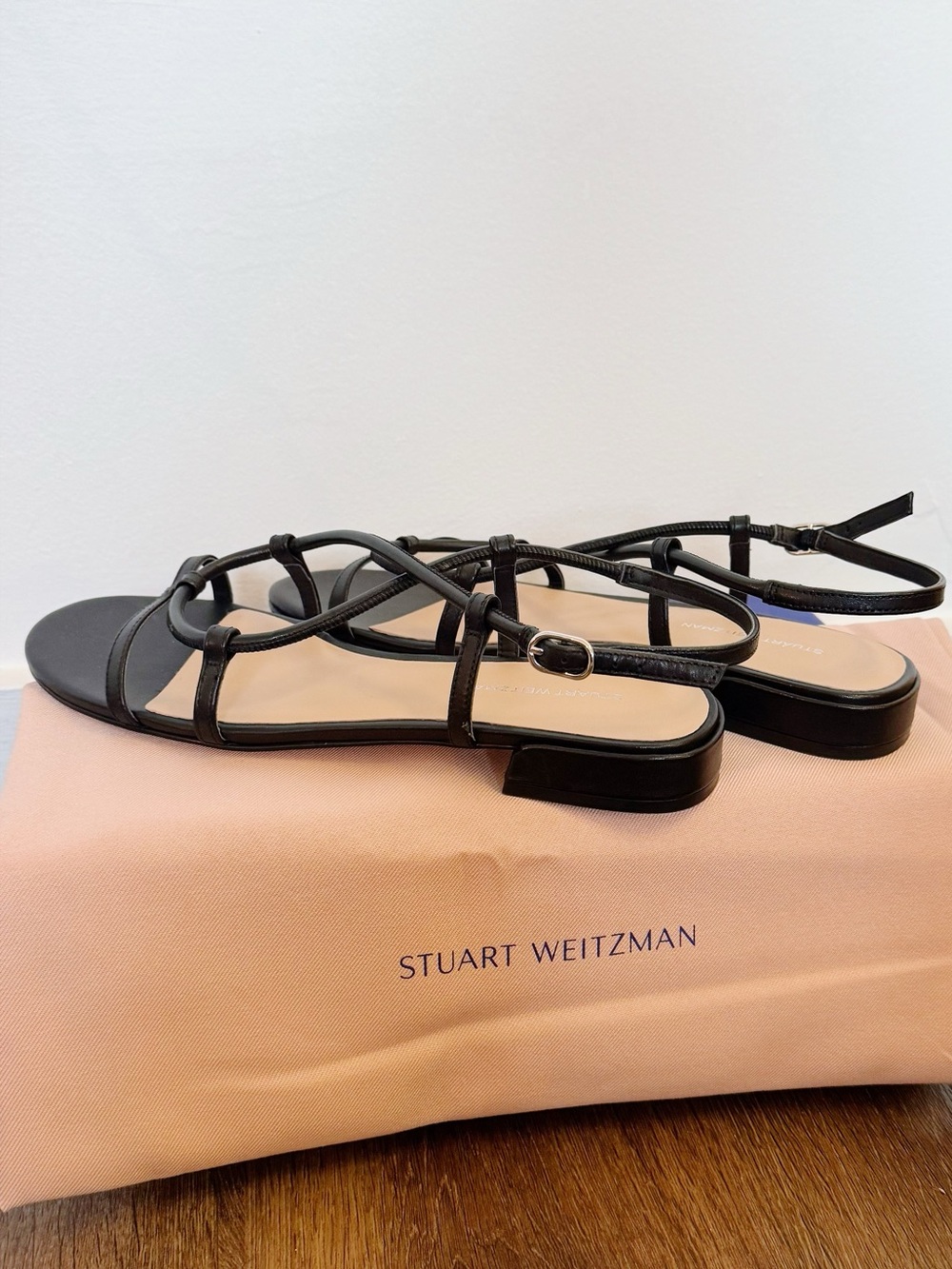 Stuart Weitzman Nilla Sandals - Black Strappy
